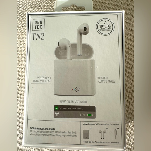 Wireless Earbuds GENTEK Bluetooth. charge case included - Picture 4 of 5